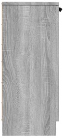 Aparadores 2 pcs 30x30x70 cm madeira processada sonoma cinza