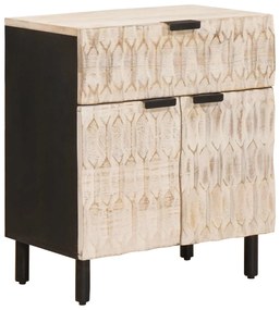 vidaXL Armário de Cabeceira com gaveta Branco 50 x 33 x 60 cm