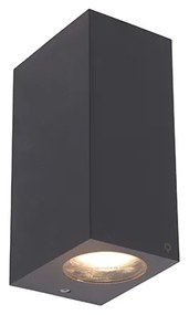 Candeeiro de parede inteligente cinzento feito de plástico Incl. 2 Wifi GU10 - Baleno