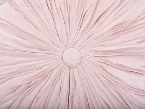 Almofada decorativa rosa ⌀ 40 cm UDALA Beliani