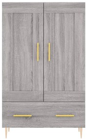 Armário alto derivados de madeira 69,5x31x115cm cinza sonoma