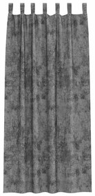 Conjunto com 2 Cortinas de Veludo com Ilhós Cinza 225x140 cm