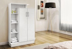 Armário Multiusos Gupse – Branco – 90 cm x 140 cm x 29,5 cm