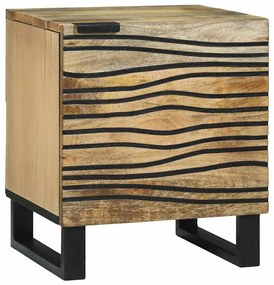 vidaXL Mesas de cabeceira Marrom e Preto 40 x 33.5 x 46 cm