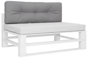 Almofadão para sofá de paletes 120x40x12 cm tecido cinza