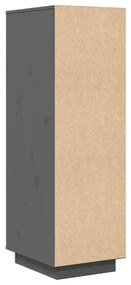 Aparador alto 34x40x108,5 cm pinho maciço cinza
