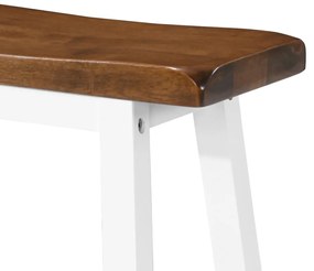 Conjunto mesa e bancos de bar 3 pcs madeira maciça