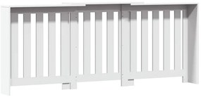 Cobertura de radiador 205x21,5x83,5 cm derivados madeira branco