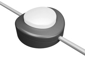 Interruptor de pé unipolar em linha Creative Switch titânio acetinado