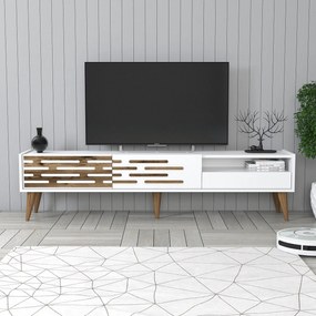 Móvel TV Valensiya – Branco – 180x35x45 cm