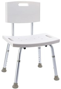 421606 RIDDER Cadeira de casa de banho 150 kg branco A00602101
