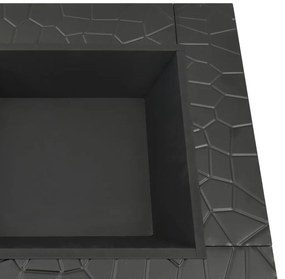 Braseira com atiçador 79x79x46,5 cm XXL aço