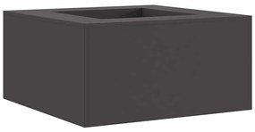 Fogueira VidaXL Quadrada Preta 80x80x40 cm Aço