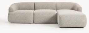 Sofá de canto modular em bouclé Sofia (3 lugares)