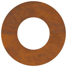 Vaso de Aço Corten Aço corten Grande Empilhável