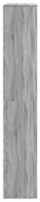 Estante 100x33x187,5 cm derivados de madeira cinzento sonoma