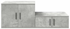 Armário de Armazenamento vidaXL Cinza Concreto 108x41x40 cm Madeira de