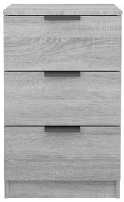 Mesa de cabeceira 40x35x47 cm sonoma cinzento
