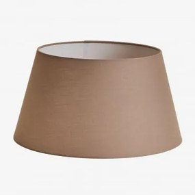 Abajur De Tecido Monaco Castanho Moka & Ø40 Cm - Sklum