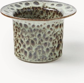 Vaso artesanal com esmalte reativo Balou, Alt 10 cm