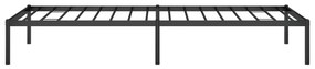 Estrutura de cama 80x200 cm metal preto