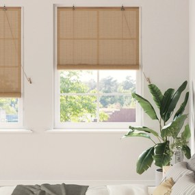 vidaXL Persianas e Sombras de Janela Marrom Claro 110 x 220 cm Bambu
