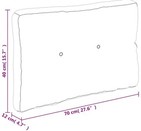 Almofadões para móveis de paletes 5 pcs tecido padrão de folhas