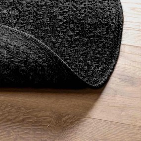 Tapete ZIZUR antracite Ø 160 cm aspeto juta interior exterior