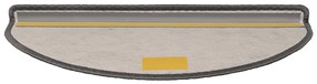 Tapetes escada adesivos aspeto sisal 30 pcs 65x21x4cm