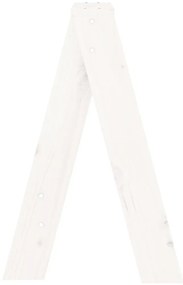 Bancos 2 pcs 40x40x60 cm pinho maciço branco