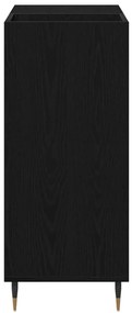 Armário de Gravação vidaXL Carvalho Preto 84,5x38x89 cm Madeira de Eng