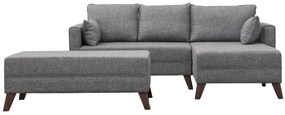 Sofá-Cama de Canto Bella – Cinzento – 205 x 85 x 140 cm