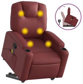 Poltrona Relax Luge Elevatória com 6 Pontos de Massagens e Reclinação