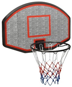 vidaXL Tabela de basquetebol 90x60x2 cm polietileno preto
