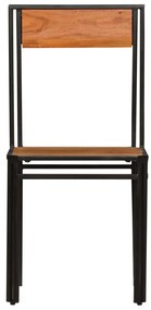 Cadeiras de jantar 2 pcs madeira de acácia maciça
