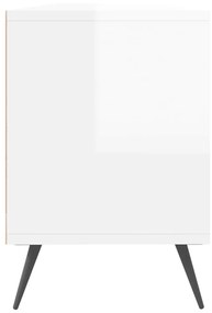 Móvel de TV 150x30x44,5 cm derivados madeira branco brilhante