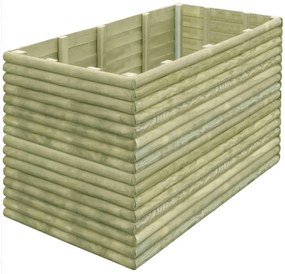 vidaXL Canteiro elevado p/ jardim 150x106x96 cm pinho impregnado 19mm
