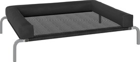 PawHut Cama elevada para cão refrescante, cama de campanha para cães interior exterior portátil, 110 x 75 x 30 cm, preto | Aosom Portugal