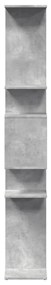 Estante 92x29x188 cm derivados de madeira cinzento cimento