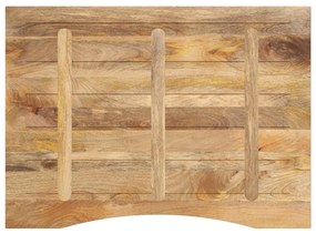 Tampo de mesa com curva 100x80x2,5 cm mangueira áspera maciça