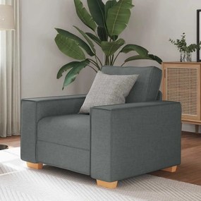 Sofá-cadeira Cinza Escuro 60 cm Tecido