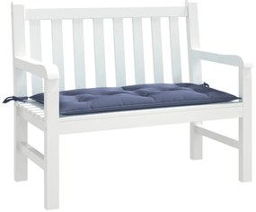 Almofadão p/ banco jardim 110x50x7cm tecido oxford azul-marinho