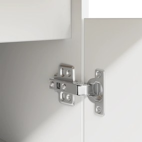 Mesa vidaXL Branca 140x49x76 cm Madeira engenheirada