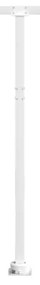 Conjunto de postes para toldo 600x245 cm ferro branco