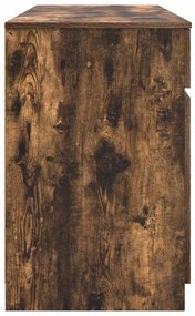 Mesa vidaXL Carvalho Defumado 140x49x76 cm Madeira de Engenharia