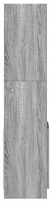 Armário alto 92x33x140 cm derivados de madeira cinzento sonoma