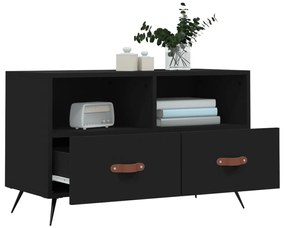 Móvel p/ TV 80x36x50 cm derivados de madeira preto