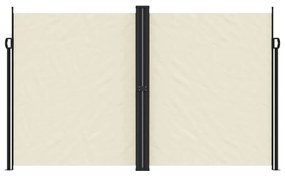 Toldo lateral retrátil 200x1000 cm cor creme