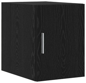 Armário de Armazenamento Slim vidaXL Carvalho Preto 30x42.5x225 cm Mad