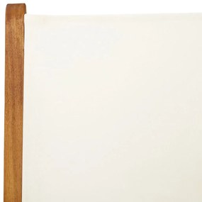 7 pcs conjunto jantar jardim tecido/madeira maciça branco nata